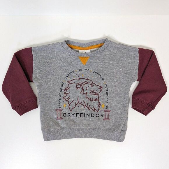 Harry Potter Gryffindor Colorblock Crewneck Sweatshirt 12 Months - Picture 1 of 6